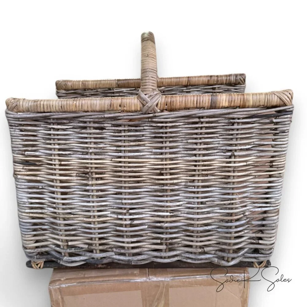 20” Kooboo Rattan Log Holder Basket –‎ Threshold Studio McGee, Target 2021